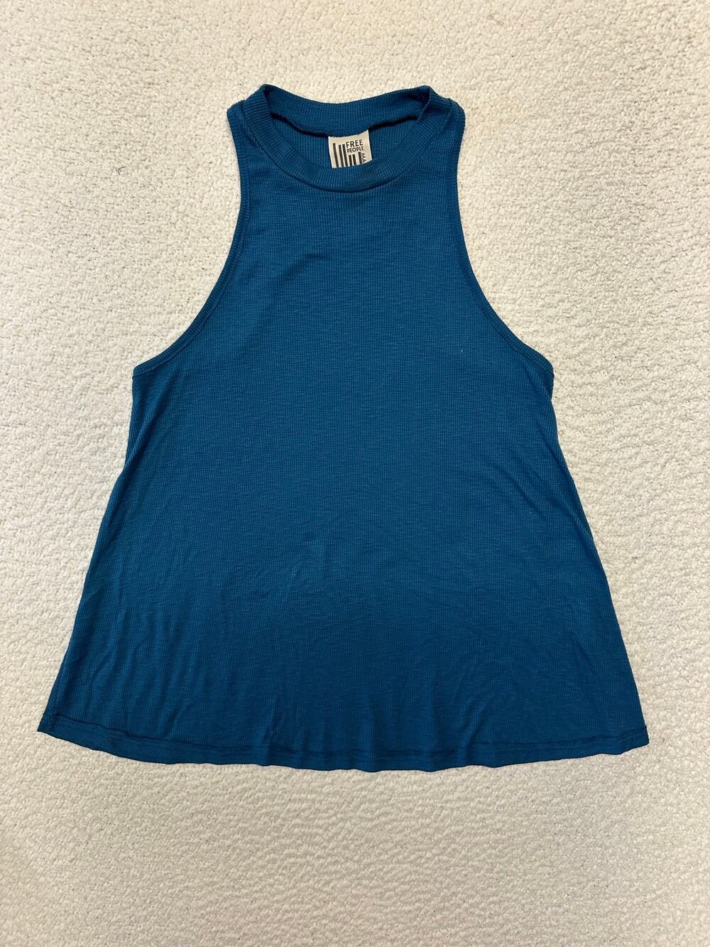 Free People Long Beach Ribbed Tank Top Medium